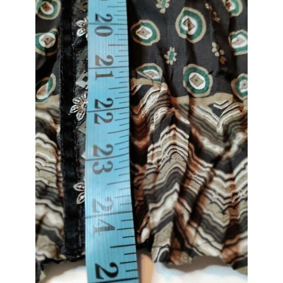 Agora Womens Top Blouse Snap Button Front Long Sleeve Collared Size XL‎ - Picture 10 of 10